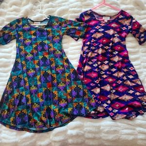 LOT of 2 LULAROE Little girl dresses